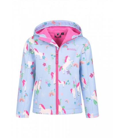 Exodus II Kids Printed Water-resistant Softshell Turquoise $19.46 Jackets