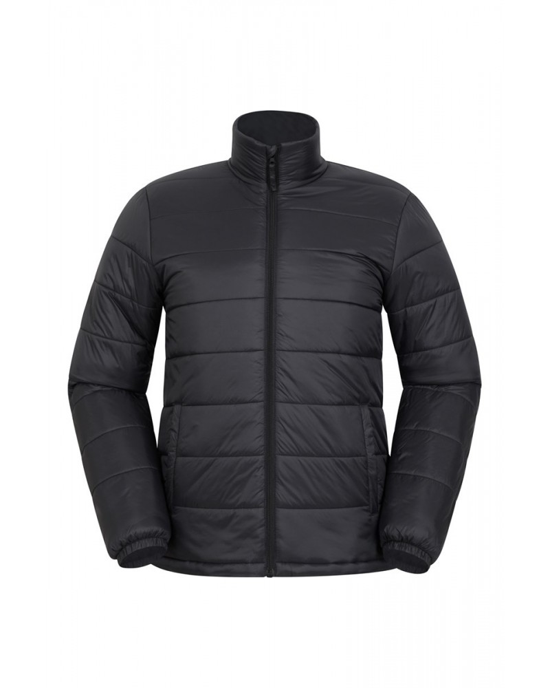 Mountain Essentials Mens Lightweight Insulated Jacket Black $20.70 Jackets