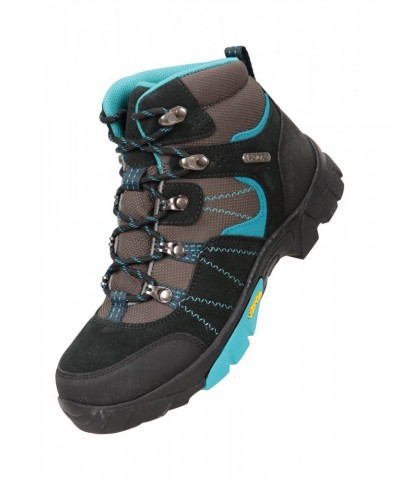 Edinburgh Vibram Youth Waterproof Hiking Boots Teal $39.20 Footwear