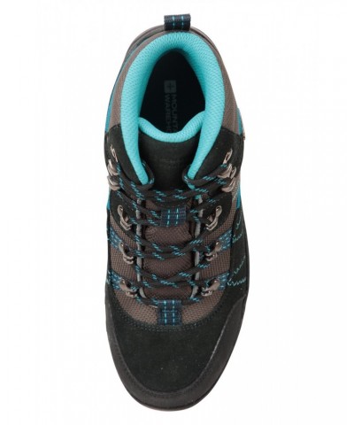 Edinburgh Vibram Youth Waterproof Hiking Boots Teal $39.20 Footwear