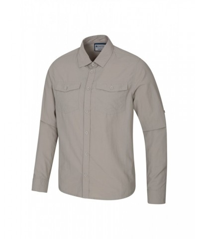 Navigator Convertible Mens Long-Sleeve Shirt Beige $17.48 Tops