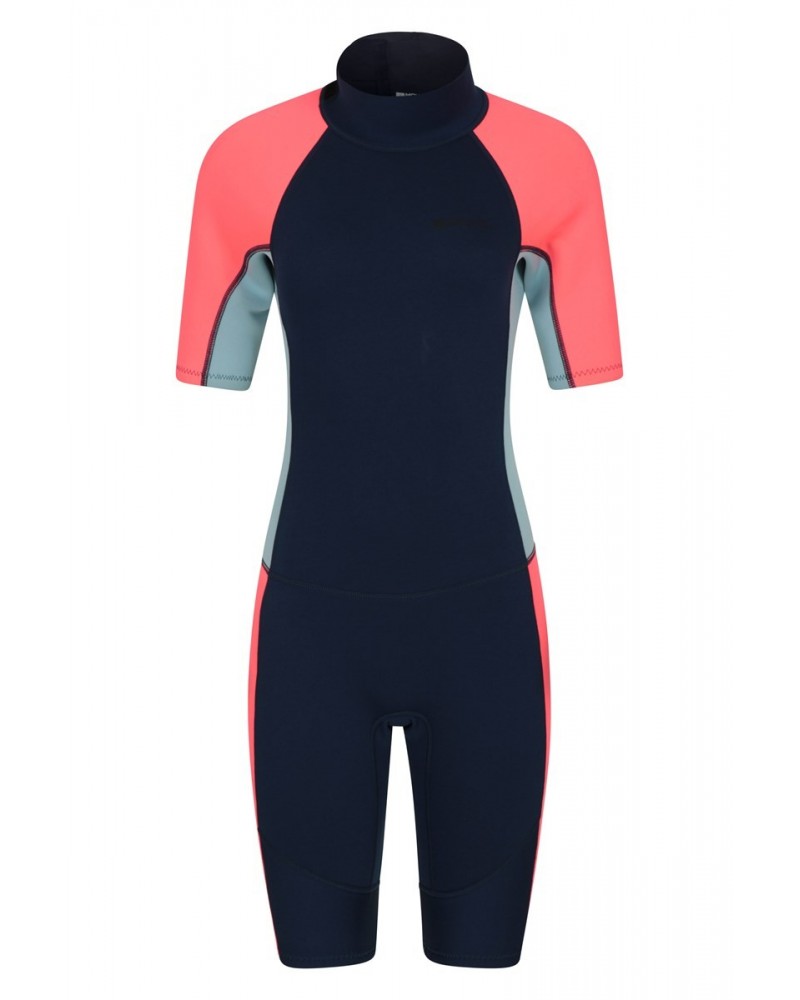 Shorty Womens 2.5/2mm Wetsuit Pale Blue $25.50 Swimwear