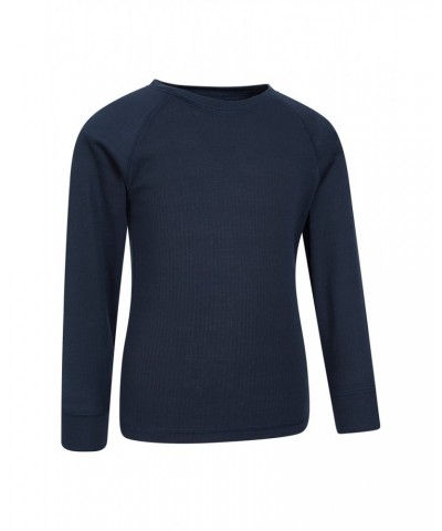 Talus Kids Round Neck Base Layer Top Navy $10.99 Base Layers