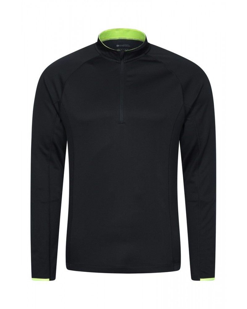 Cycle Mens Long Sleeve Top Black $16.23 Active