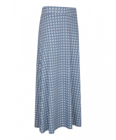 Shore Womens Long Jersey Skirt Blue $20.99 Dresses & Skirts