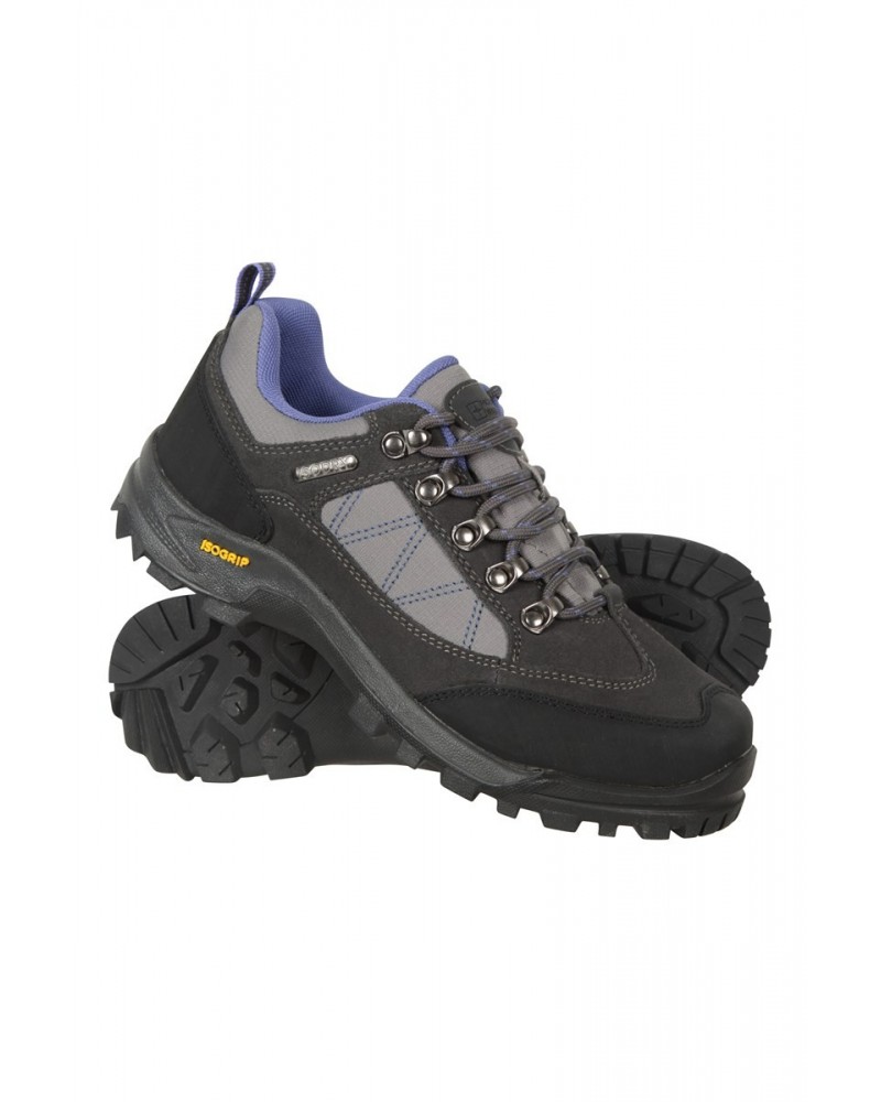 Storm Extreme Womens Waterproof Iso-Grip Hiking Shoes Grey $36.80 Footwear