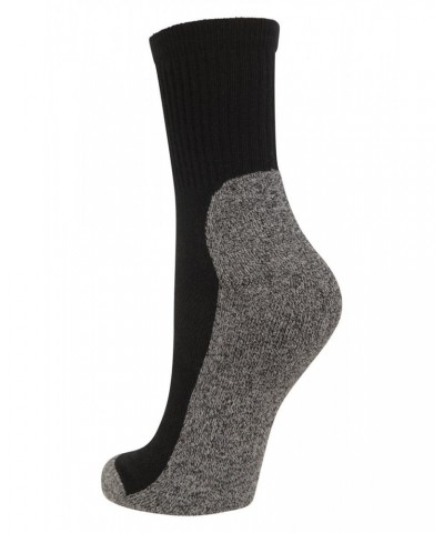 IsoCool Womens Trekker Quarter Length Socks Black $11.59 Accessories