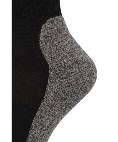 IsoCool Womens Trekker Quarter Length Socks Black $11.59 Accessories