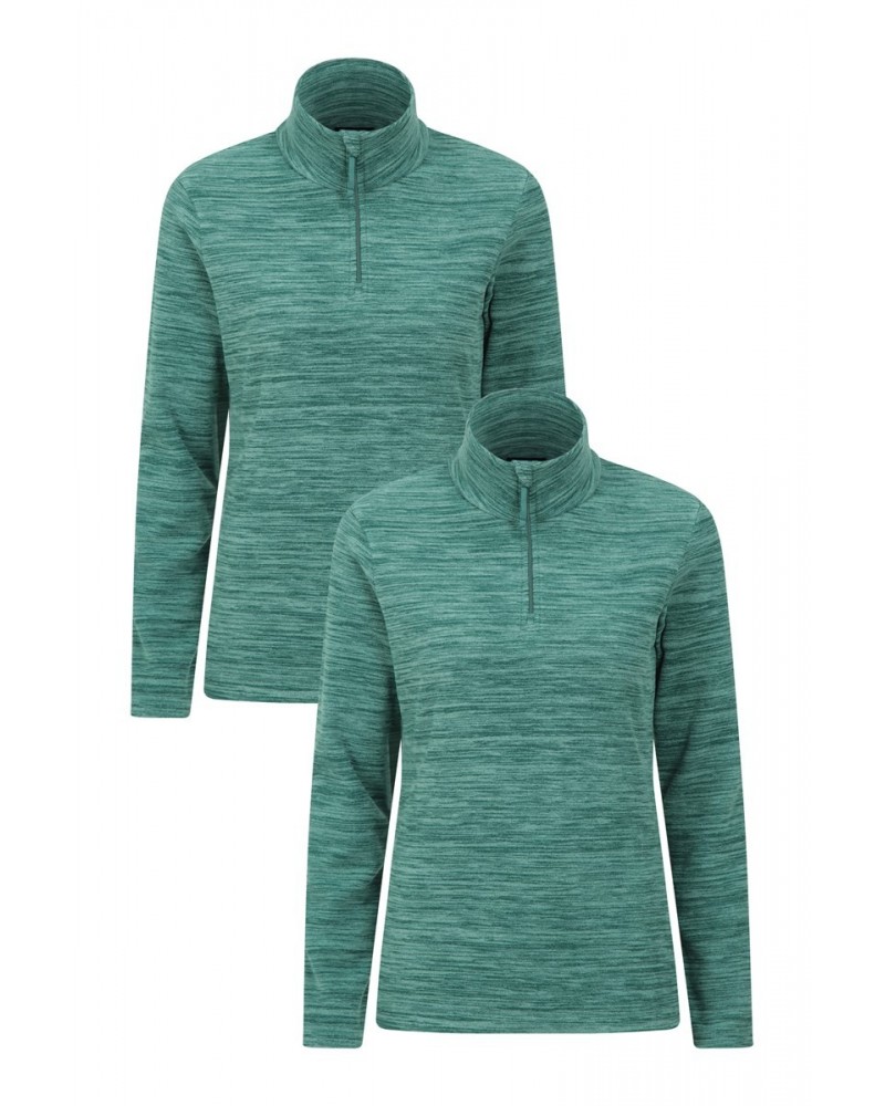 Snowdon Melange Womens Fleece Multipack Bright Green $19.46 Fleece