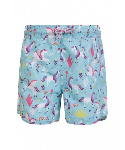 Patterned Kids Boardshorts Light Teal $9.50 Pants