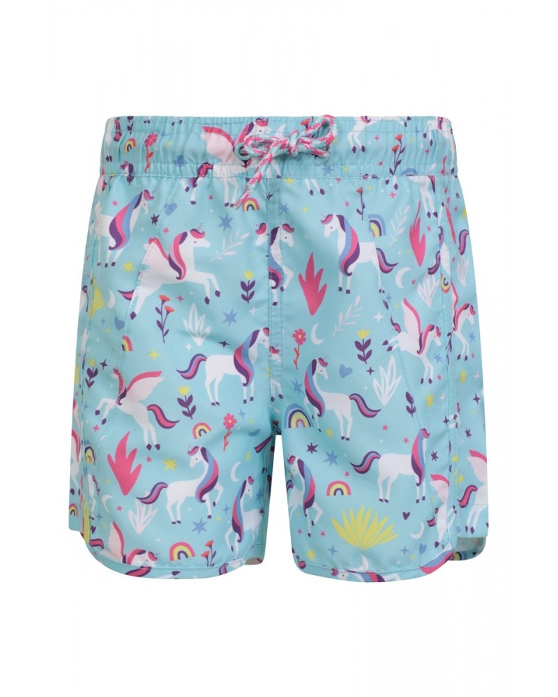 Patterned Kids Boardshorts Light Teal $9.50 Pants