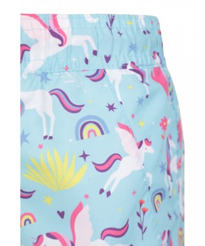 Patterned Kids Boardshorts Light Teal $9.50 Pants