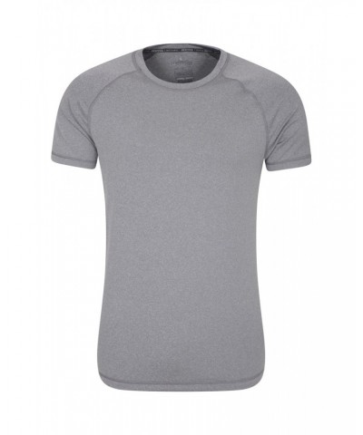 Agra Mens Melange T-Shirt Medium Grey $13.76 Active