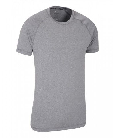 Agra Mens Melange T-Shirt Medium Grey $13.76 Active