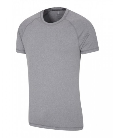 Agra Mens Melange T-Shirt Medium Grey $13.76 Active