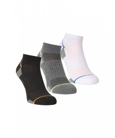 Isocool Performance Mens Trainer Socks 3-Pack Black $11.50 Active