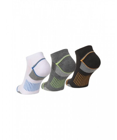 Isocool Performance Mens Trainer Socks 3-Pack Black $11.50 Active