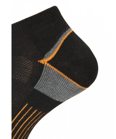 Isocool Performance Mens Trainer Socks 3-Pack Black $11.50 Active