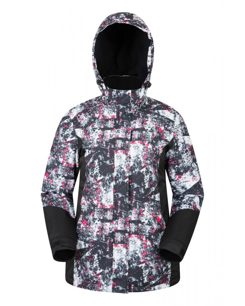 Dawn Womens Printed Ski Jacket Monochrome $29.99 Ski