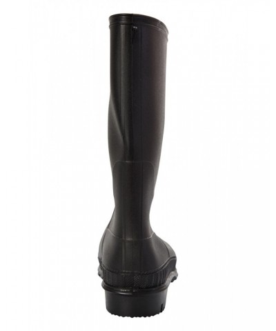 Plain Kids Rain Boots Black $15.92 Footwear