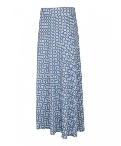 Shore Womens Long Jersey Skirt Blue $20.99 Dresses & Skirts