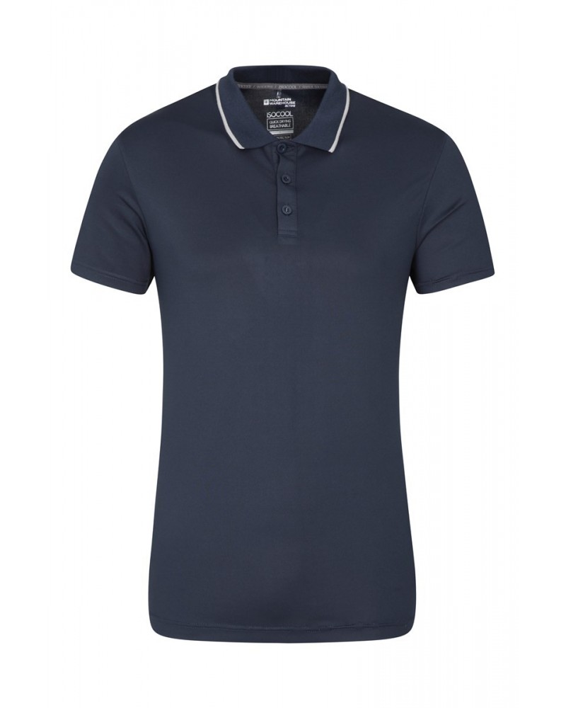 Tournament II Mens IsoCool Polo Navy $13.50 Tops