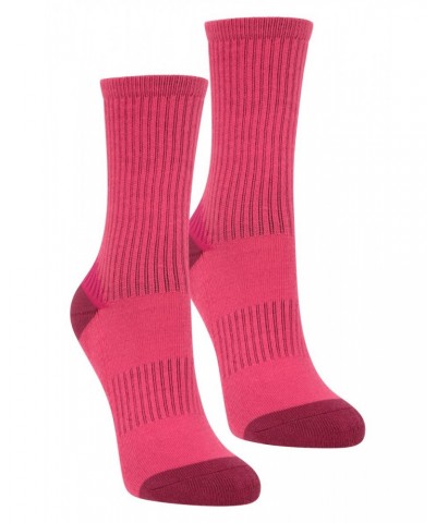 Kids Cushioned Mid-Calf Hiker Socks 2-Pack Berry $7.94 Accessories