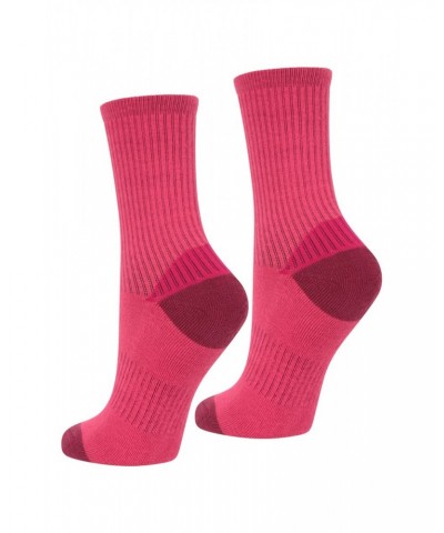 Kids Cushioned Mid-Calf Hiker Socks 2-Pack Berry $7.94 Accessories