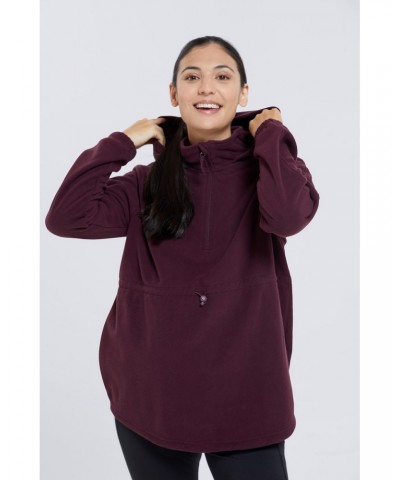 Azurite Maternity Half-Zip Fleece Burgundy $14.19 Fleece