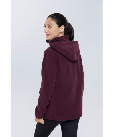 Azurite Maternity Half-Zip Fleece Burgundy $14.19 Fleece