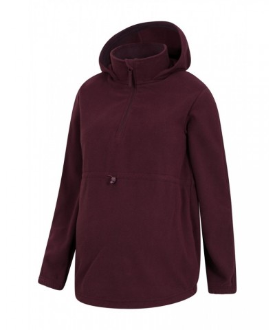 Azurite Maternity Half-Zip Fleece Burgundy $14.19 Fleece