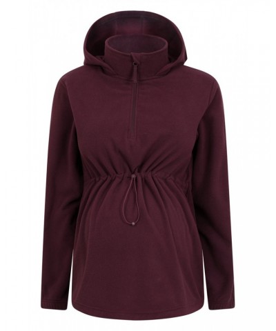 Azurite Maternity Half-Zip Fleece Burgundy $14.19 Fleece