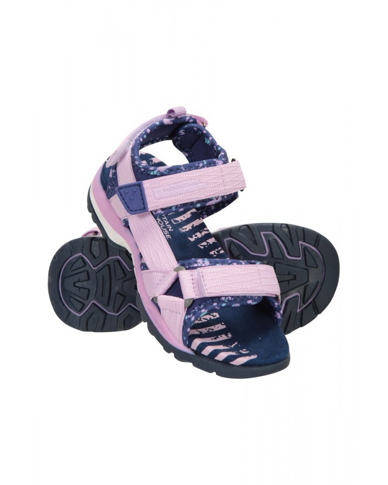 Neptune Kids Hiking Sandals Purple $14.78 Swimwear