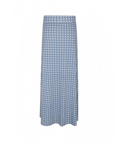 Shore Womens Long Jersey Skirt Blue $20.99 Dresses & Skirts