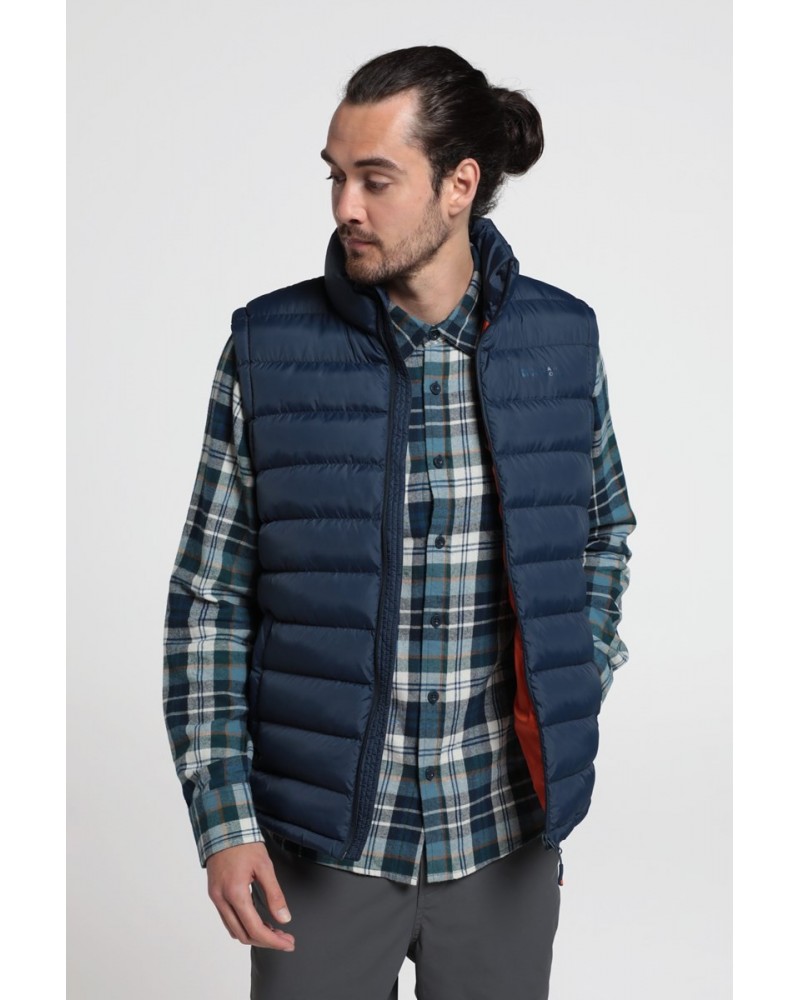 Seasons Mens Insulated Vest Navy $19.46 Jackets