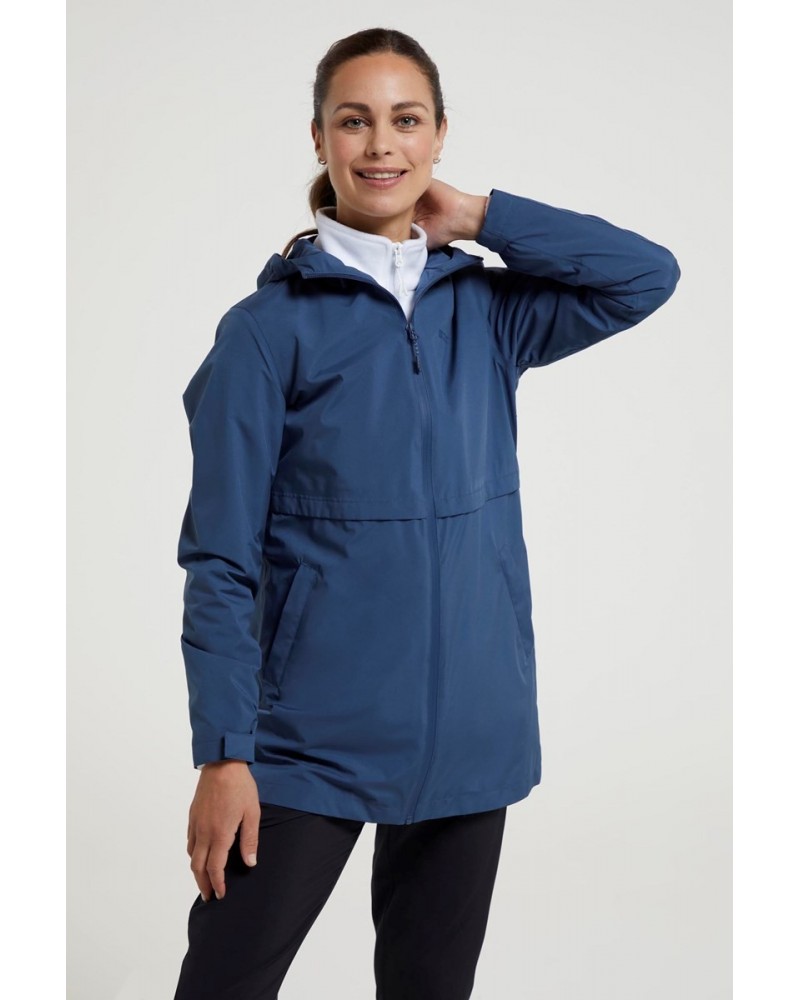 Hilltop II Womens Waterproof Jacket Dark Blue $34.30 Jackets