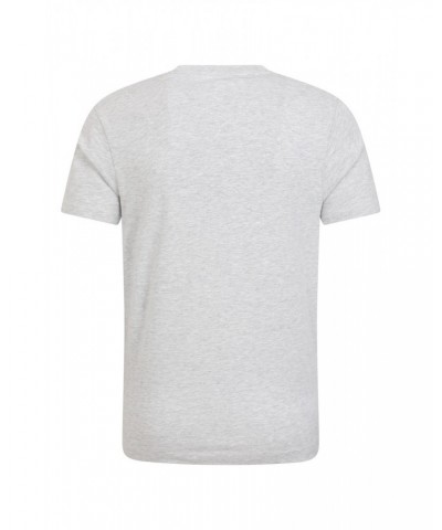 Bike Organic Cotton Mens T-Shirt Light Grey $14.30 Tops