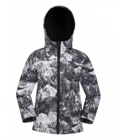 Exodus II Kids Printed Water-resistant Softshell Monochrome $13.86 Jackets