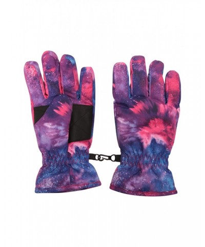 Printed Kids Ski Gloves Lilac $11.39 Accessories