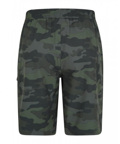 Printed Mens Swim Shorts Dark Green $23.99 Pants