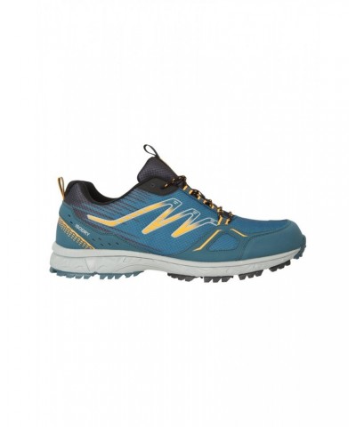 Enhance Mens Waterproof Trail Runner Sneakers Mustard $27.95 Active