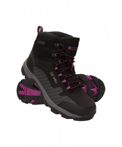 Softshell Kids Waterproof Hiking Boots Berry $27.30 Footwear