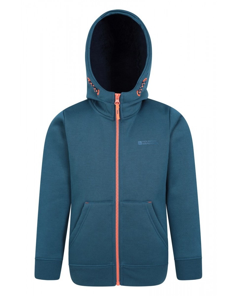 Nordic II Kids Full-Zip Hoodie Mazarine Blue $13.20 Tops