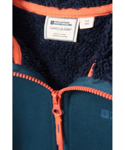 Nordic II Kids Full-Zip Hoodie Mazarine Blue $13.20 Tops