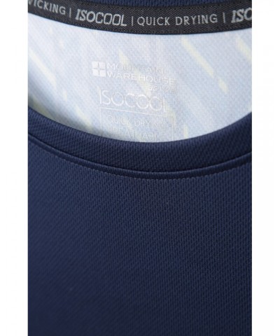 Aspect Panel Long Sleeve Mens Top Blue $13.24 Tops