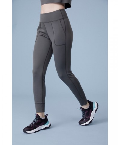 Comfort Womens Scuba Leggings Khaki $15.20 Active