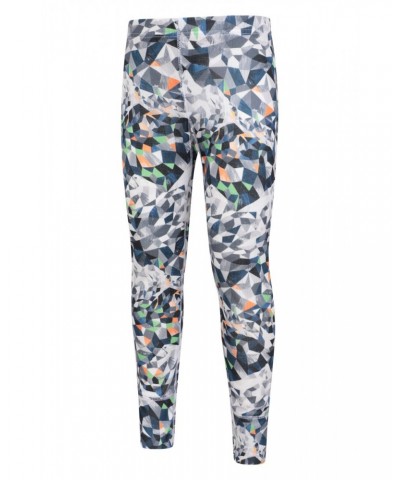 Talus Printed Kids Base Layer-Top & Pants Set Monochrome $16.79 Active