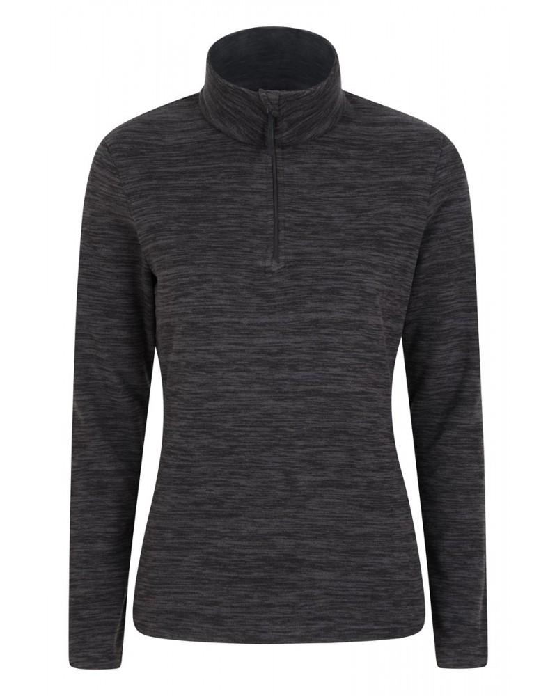 Snowdon Melange Womens Fleece Jet Black $13.76 Fleece