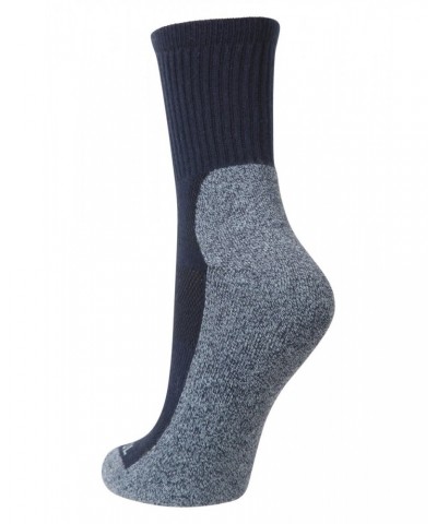 IsoCool Womens Trekker Quarter Length Socks Navy $10.99 Accessories