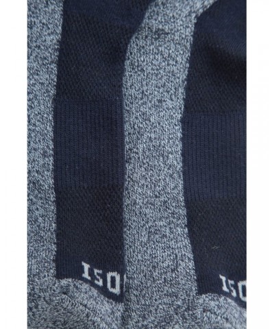 IsoCool Womens Trekker Quarter Length Socks Navy $10.99 Accessories